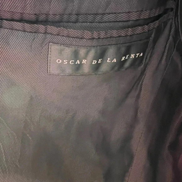Men’s OSCAR DE LA RENTA DOUBLE BREASTED BLAZER‎ GRAY IN COLOR SIZE 40 - Picture 11 of 11